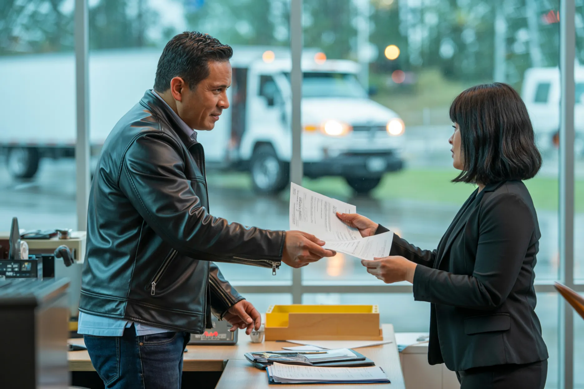 26ft Box Truck on the road