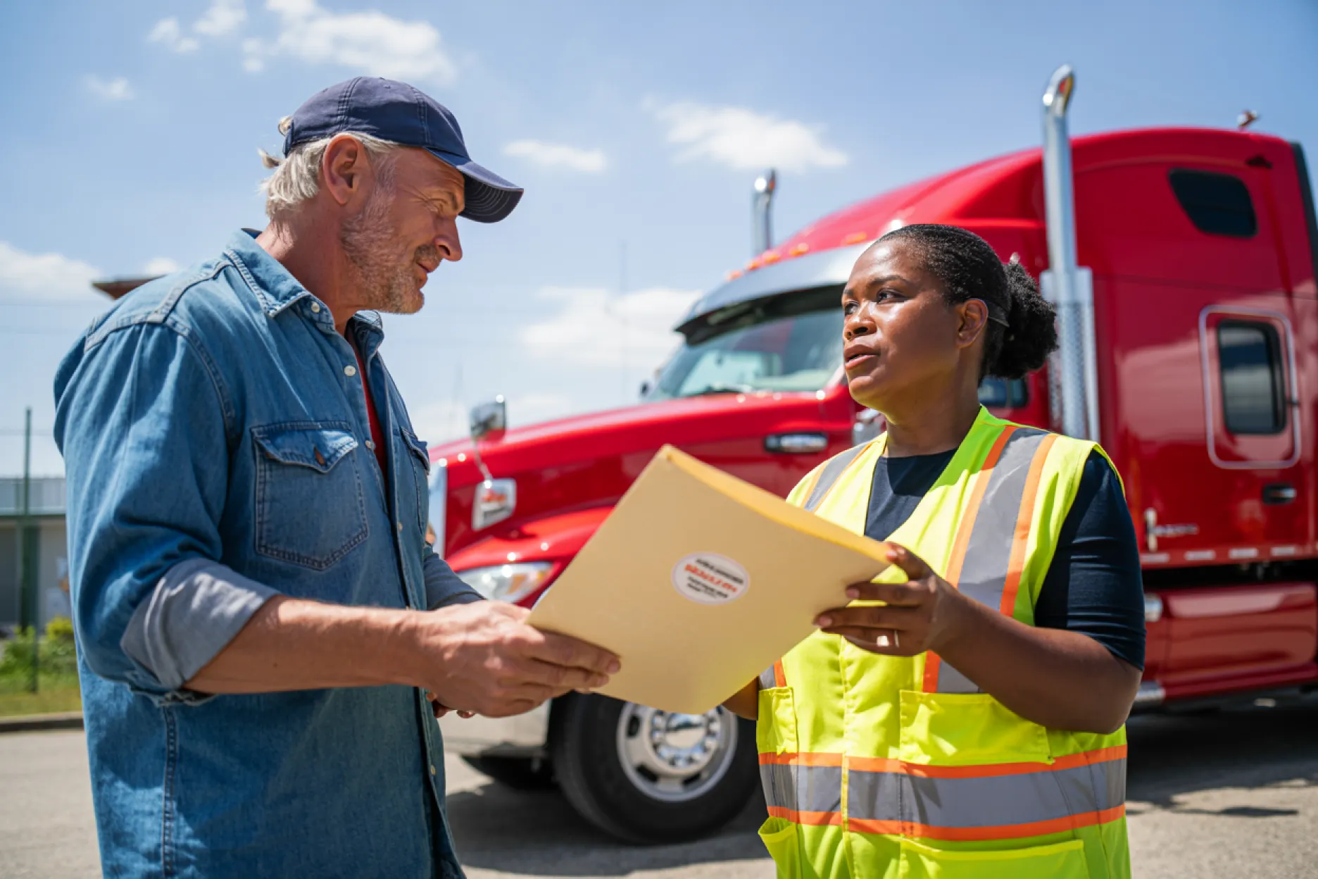 26ft Box Truck on the road