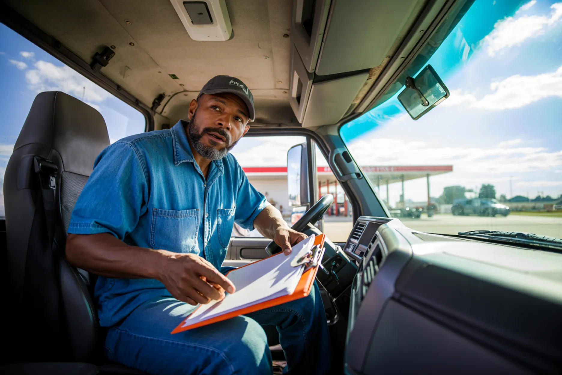 26ft Box Truck on the road