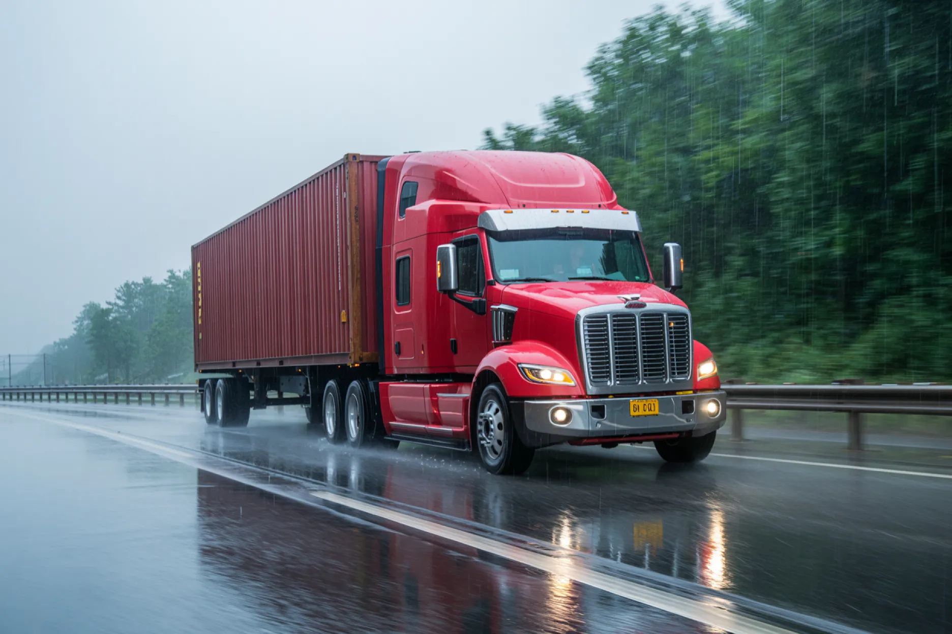 26ft Box Truck on the road