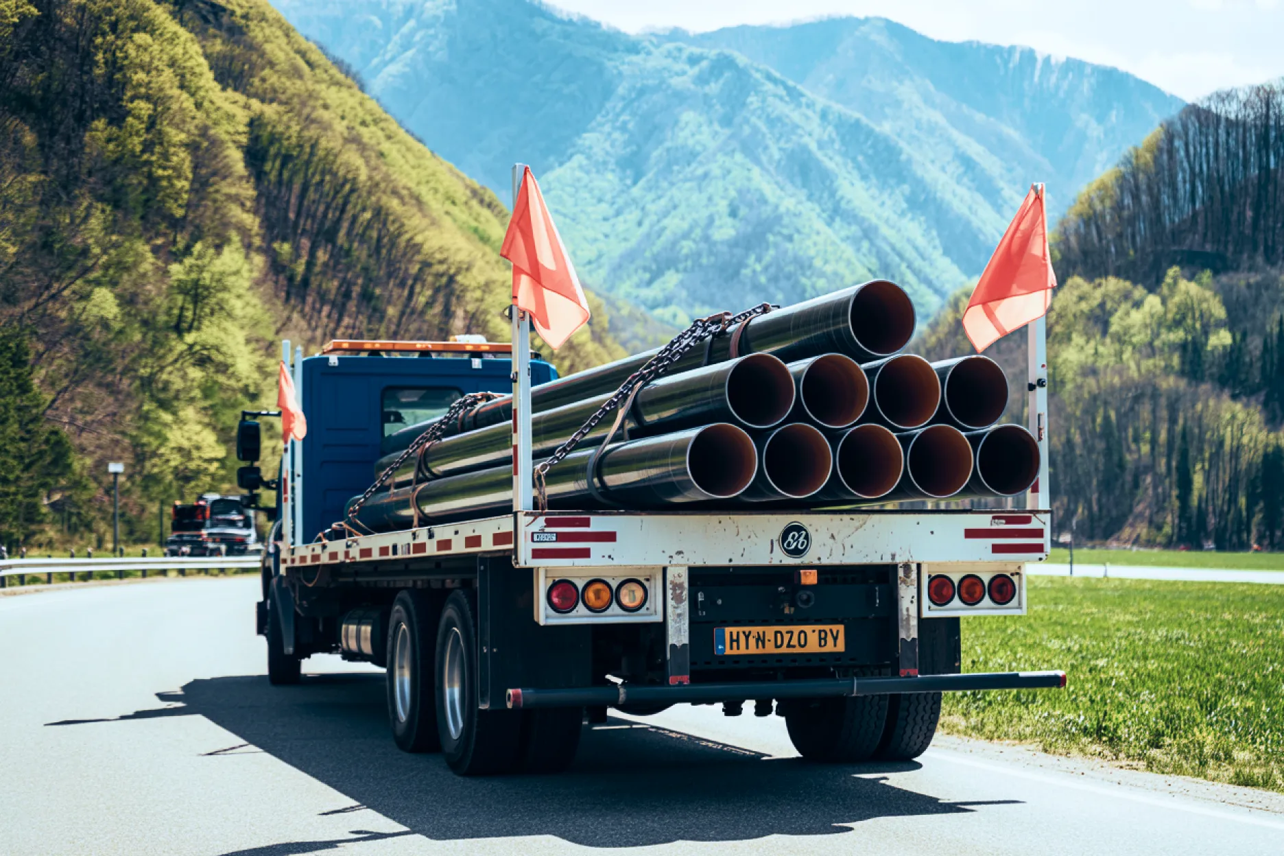 26ft Box Truck on the road