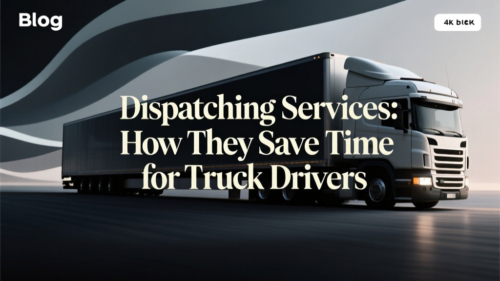 Dispatching Services: How They Save Time for Truck Drivers