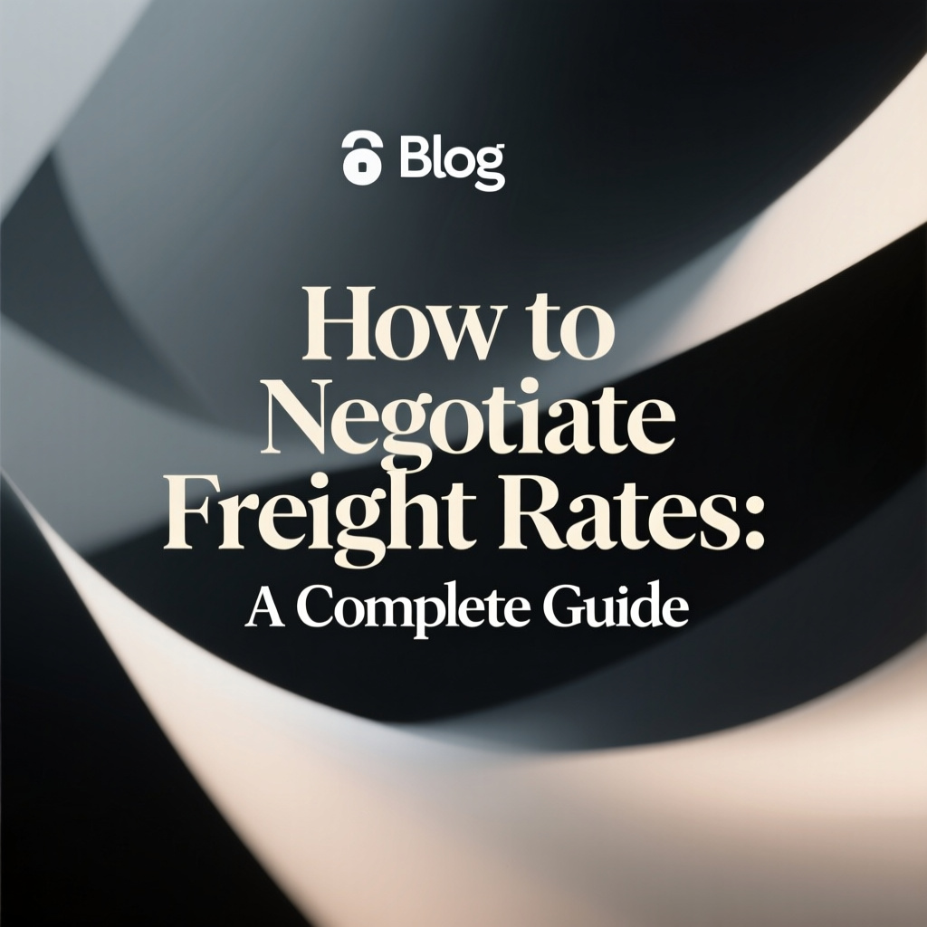 How to Negotiate Freight Rates: A Complete Guide