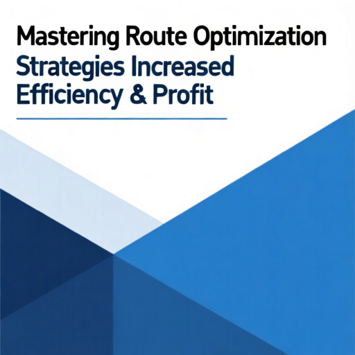 Mastering Route Optimization: Strategies for Increased Efficiency & Profit